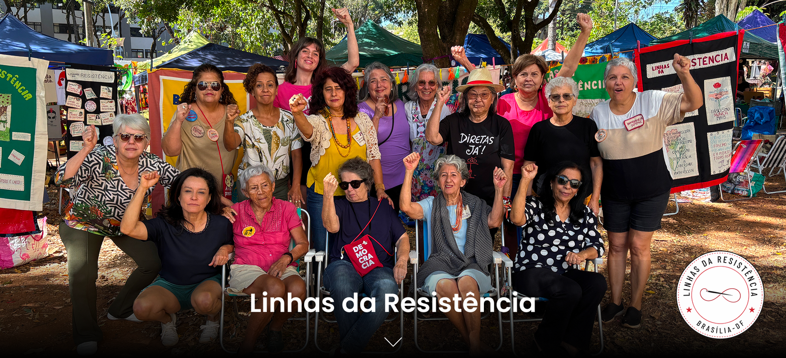 Banner bordado coletivo